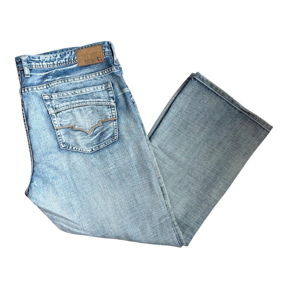Buffalo David‎ Bitton Jeans Mens 40 Light Blue Relaxed Straight Leg 3102837